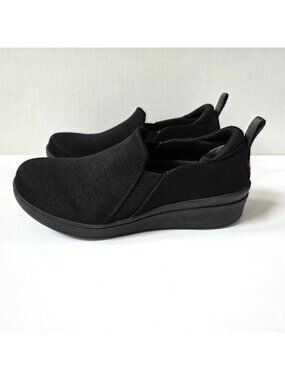 Ryka Shoes Womens 7.5 W Wide Black Low Key Slip On Comfort Walking Sneakers NWOT